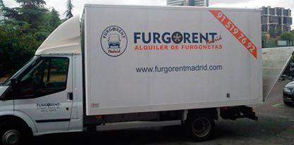 Furgorent Madrid furgoneta de la empresa 